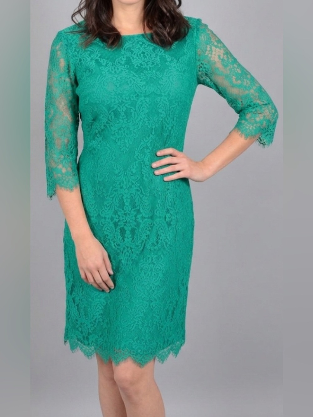 JESSICA HOWARD LONG SLEEVE LACE DRESS
